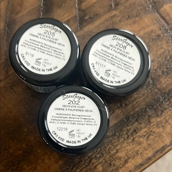 Star Gazer Eye Dust and Eyeliner Set (6) - Neon Pink & Yellow - Picture 4 of 4